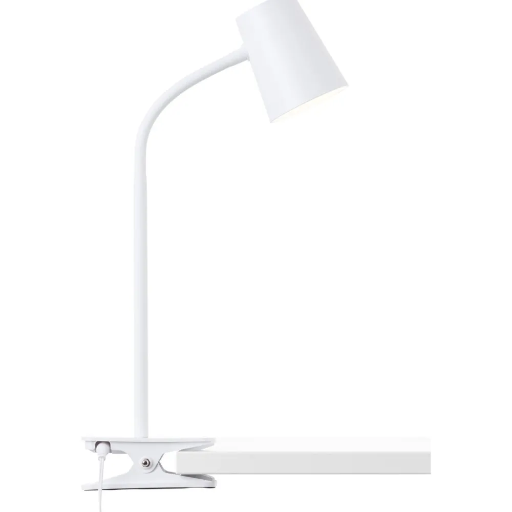 Hot Brilliant Adda klämlampa Vit