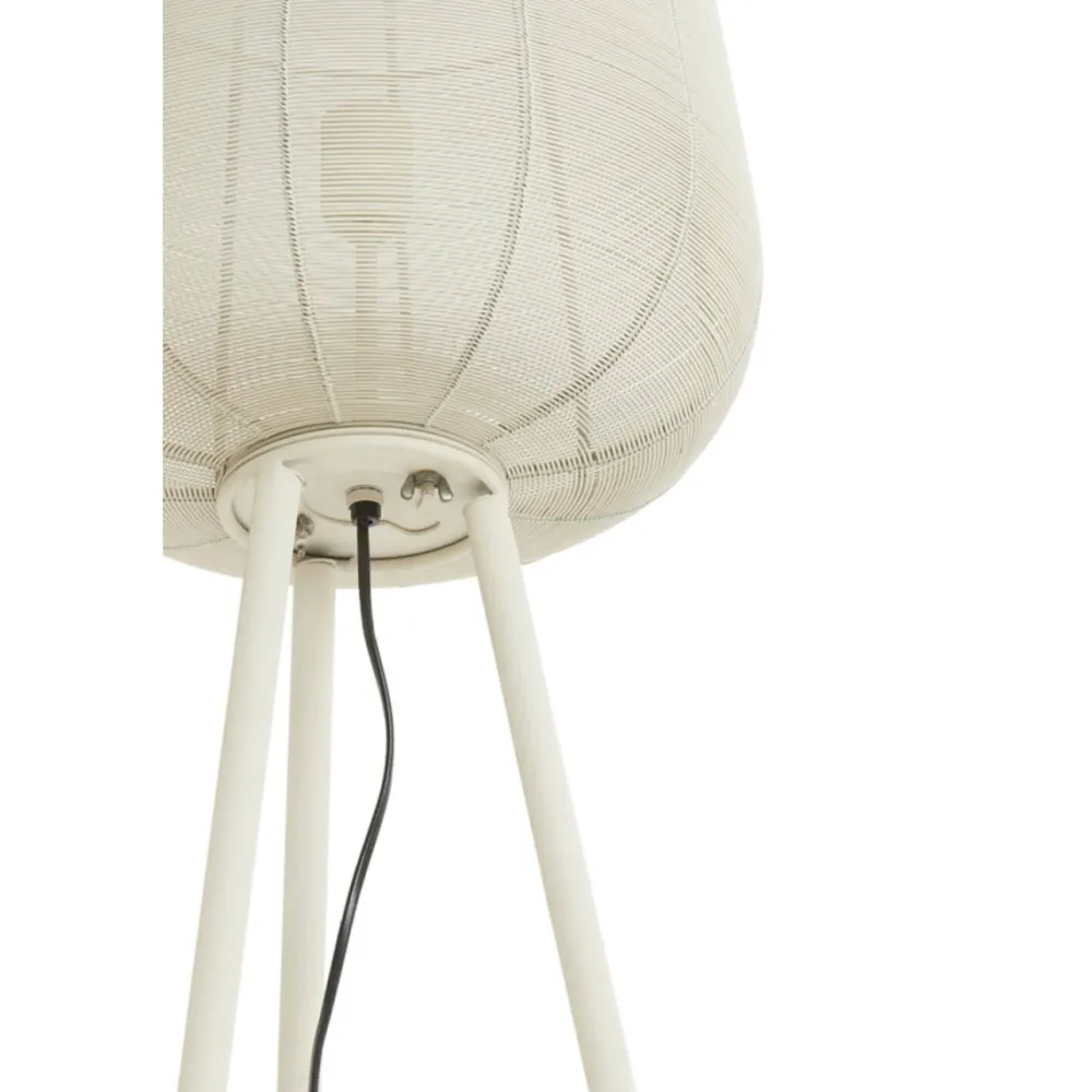 Light & Living Adeta 147cm golvlampa Krämvit