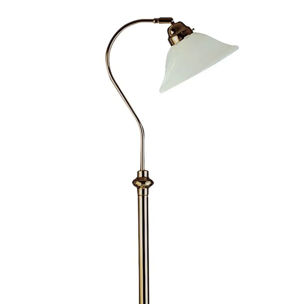 Clearance Searchlight Adjustable golvlampa Antikmässing