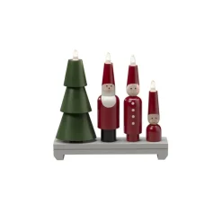 Outlet Konstsmide Adventsljusstake Tomte Röd/grön