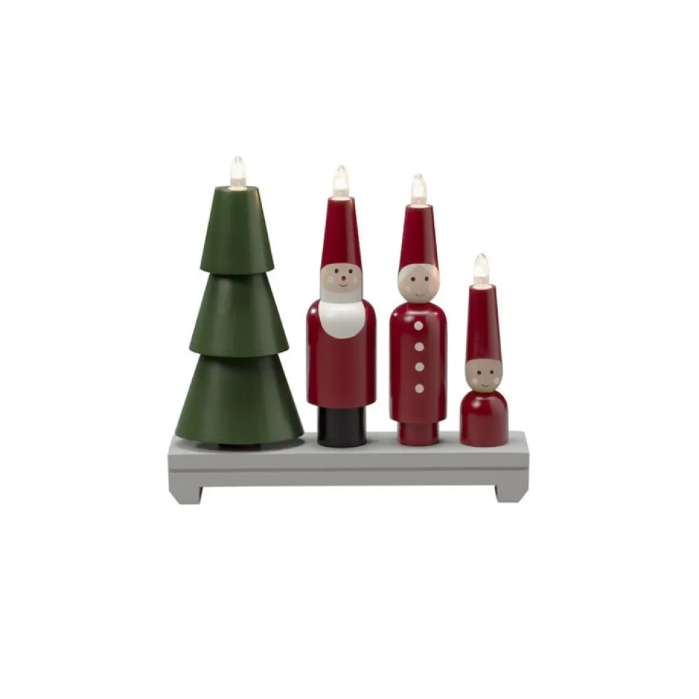 Outlet Konstsmide Adventsljusstake Tomte Röd/grön