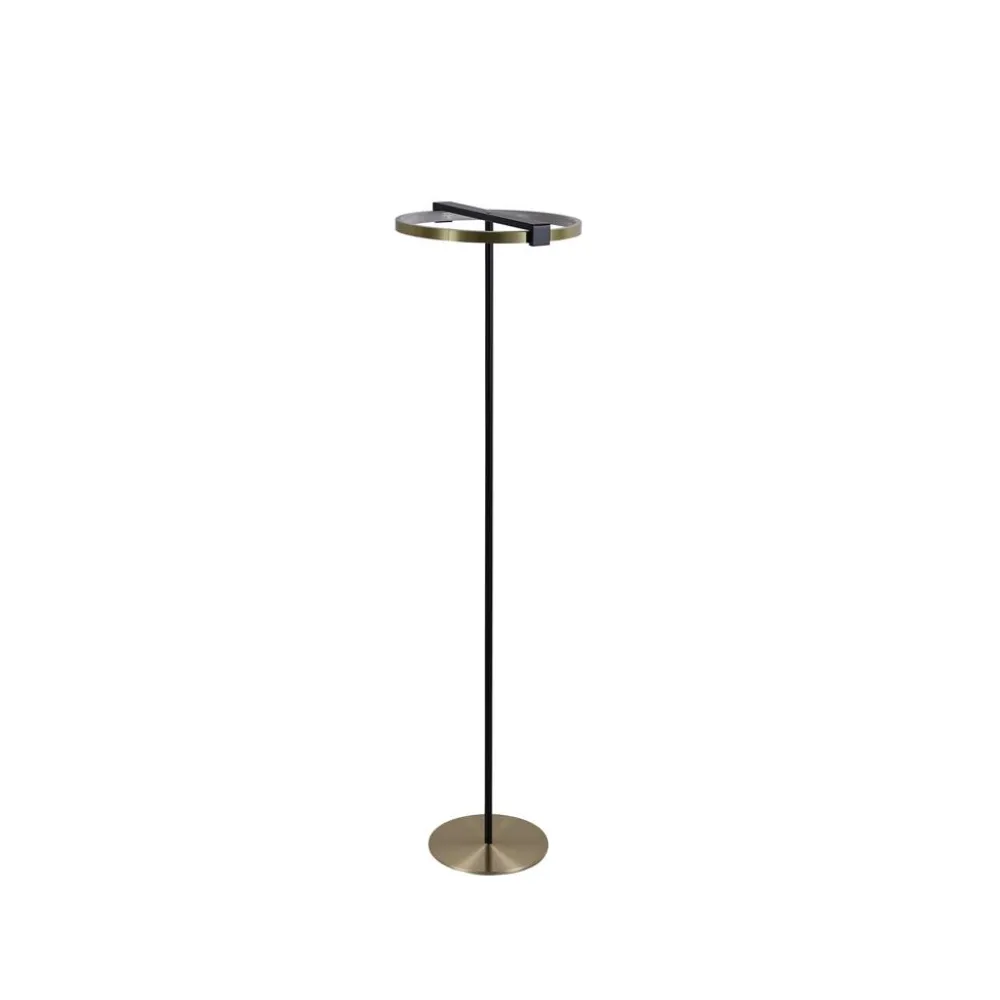 Searchlight Aerial golvlampa Mässing/svart