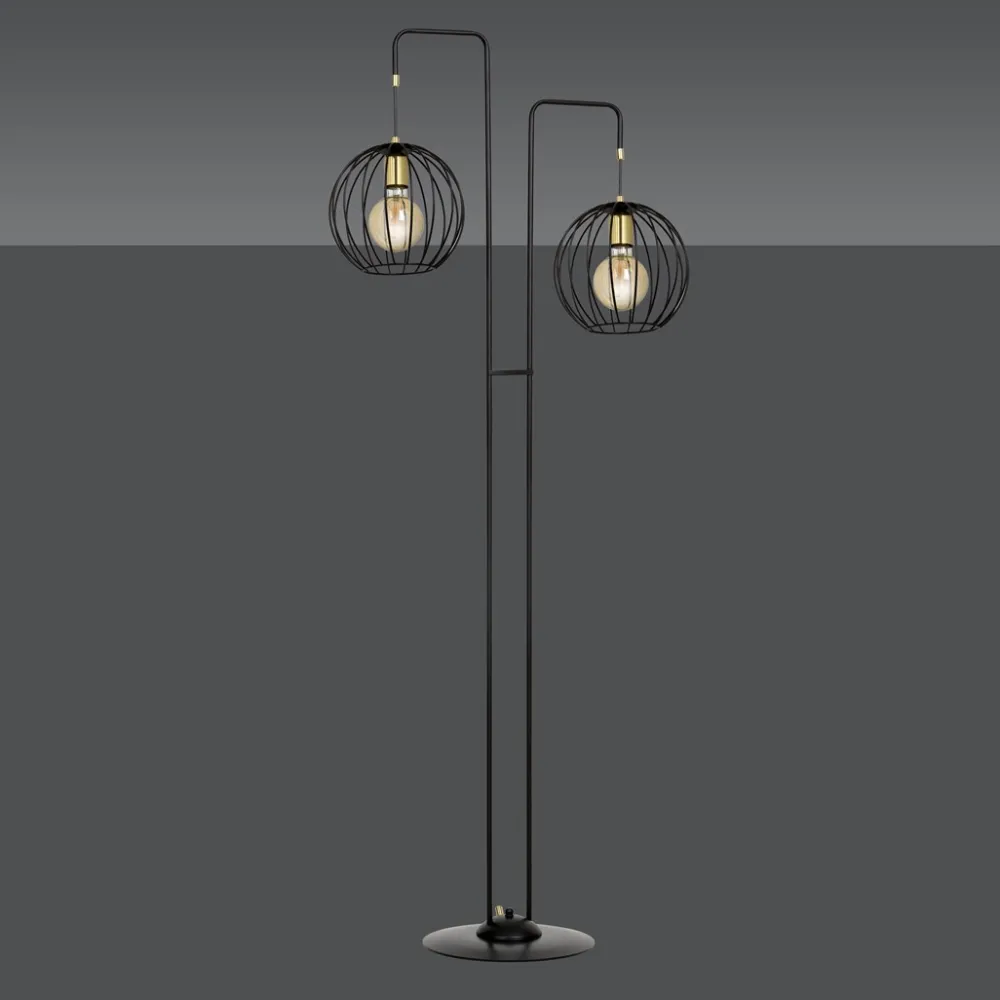 Discount Emibig Lighting Albio Lp2 golvlampa Svart