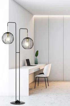 Discount Emibig Lighting Albio Lp2 golvlampa Svart