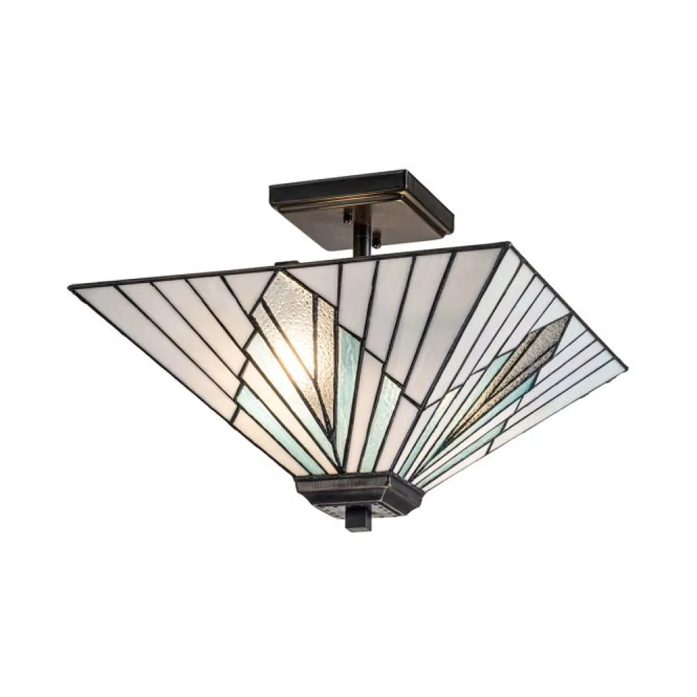 Hot Elstead Lighting Alderley 38cm Flerfärgad