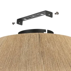 New Eglo Alderney Ø48 plafond Natur