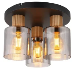 Best Globo Lighting Aleidis 3 plafond Rökfärgad