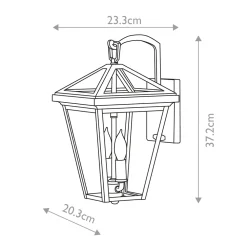 New Elstead Lighting Alford Place 37cm utelampa Svart