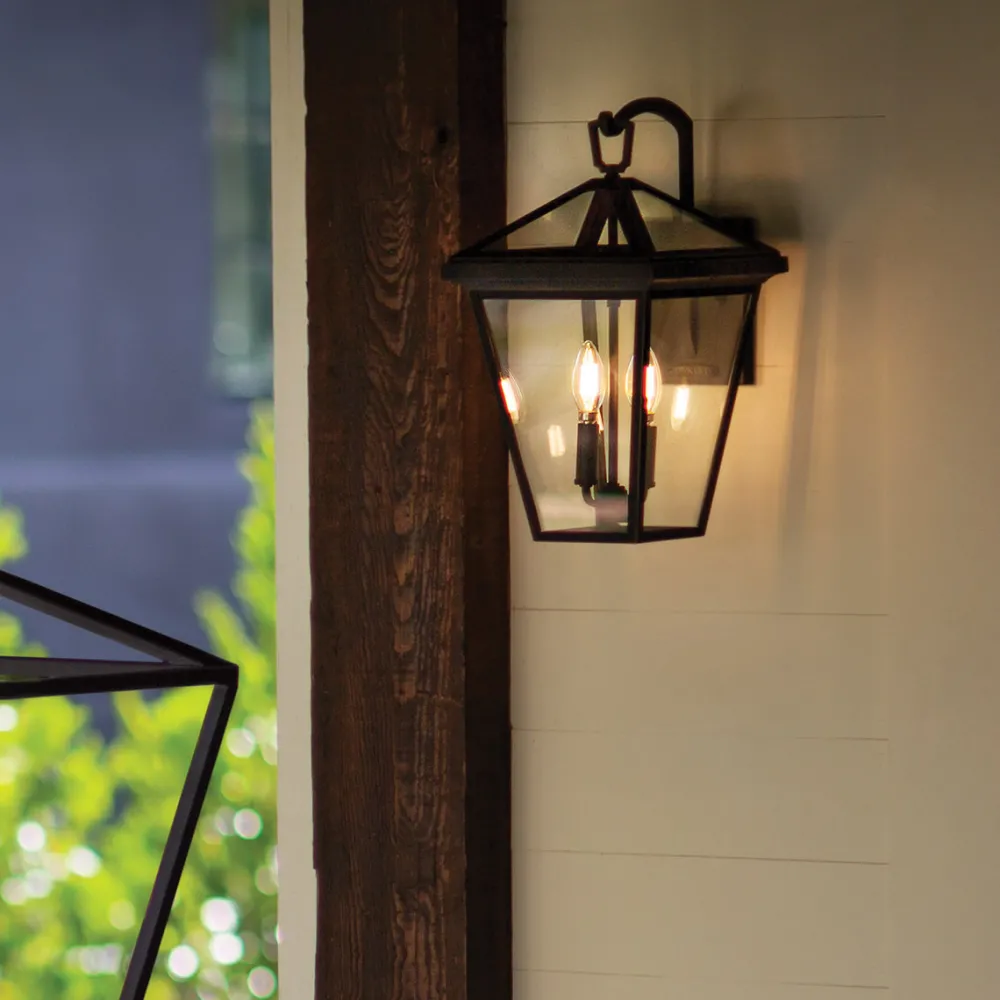 Hot Elstead Lighting Alford Place 46cm utelampa Svart