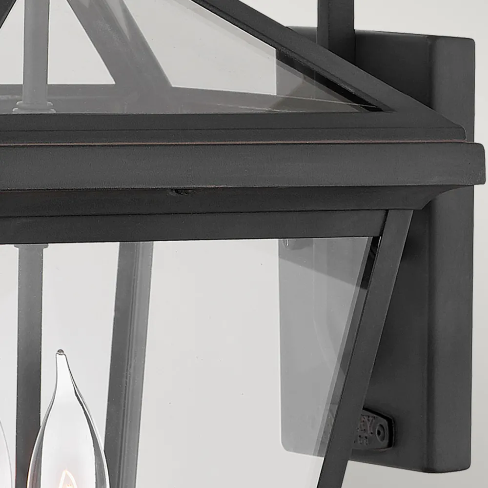 Hot Elstead Lighting Alford Place 46cm utelampa Svart