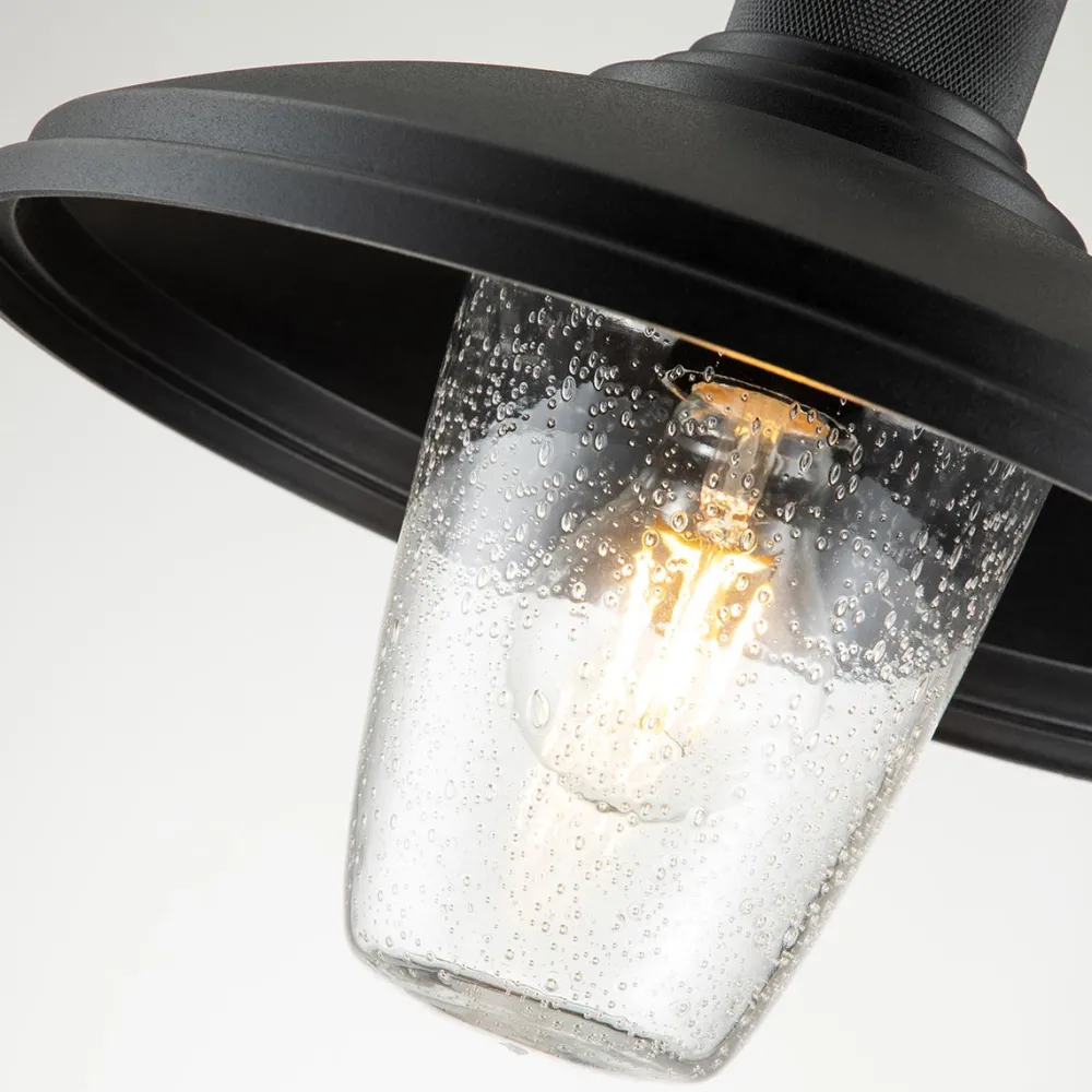 Outlet Elstead Lighting Allenbury utelampa Svart