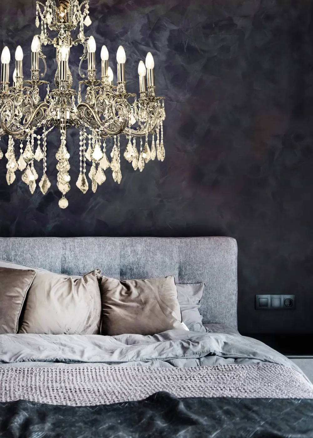 Aneta Lighting Allington Ø85 kristall Antiksilver