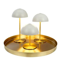 New Dyberg Larsen Along set + bricka 20cm portabel Beige