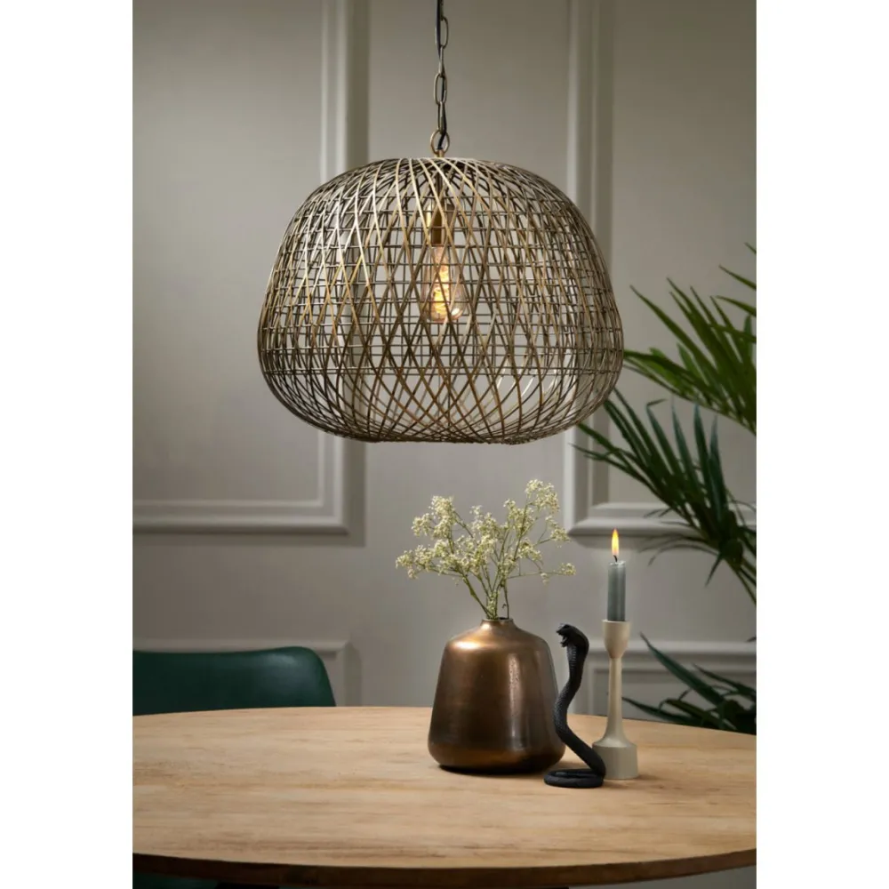 Light & Living Alwina Ø50 taklampa Brons