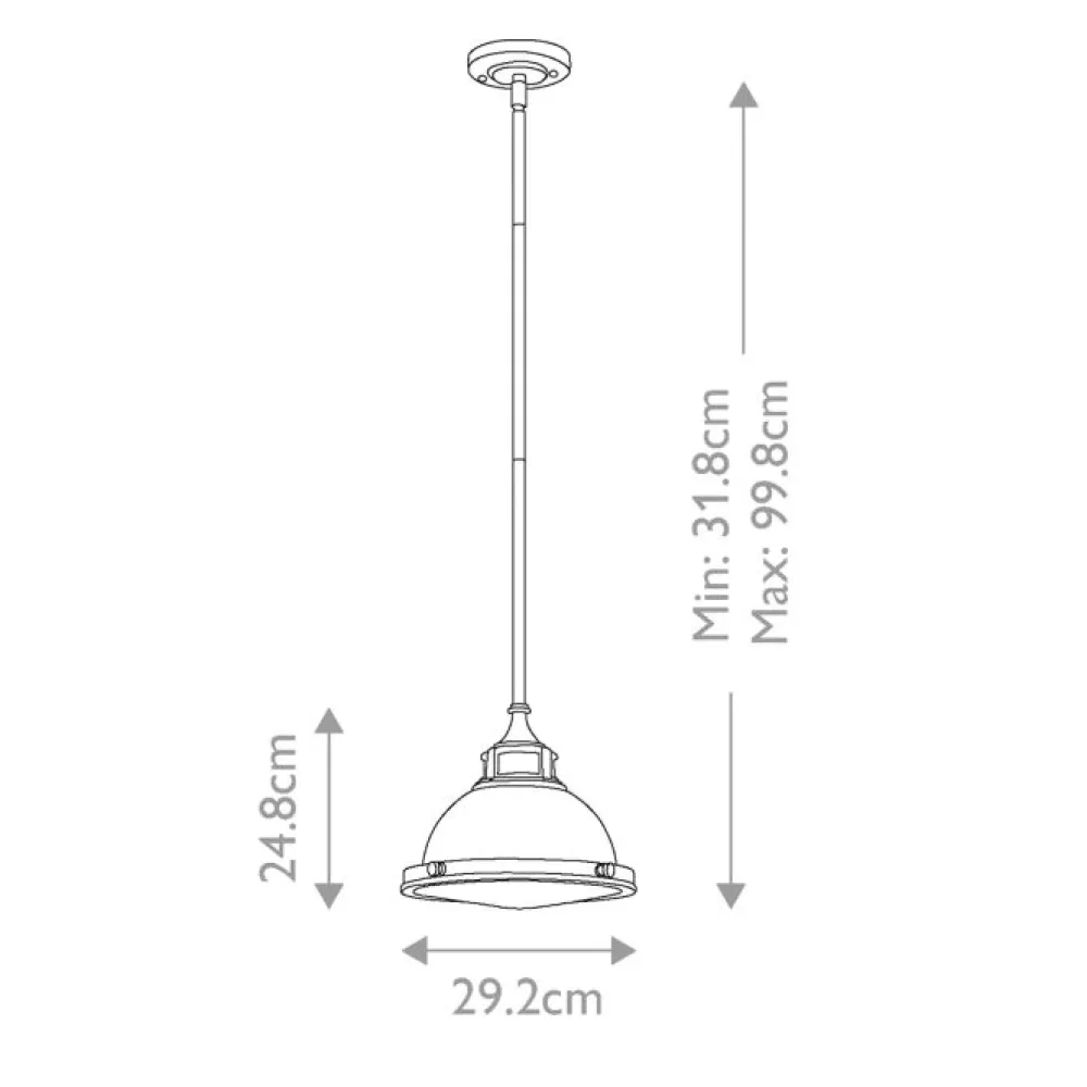 Online Elstead Lighting Amelia Ø30 taklampa