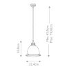 Discount Elstead Lighting Amelia Ø32 taklampa