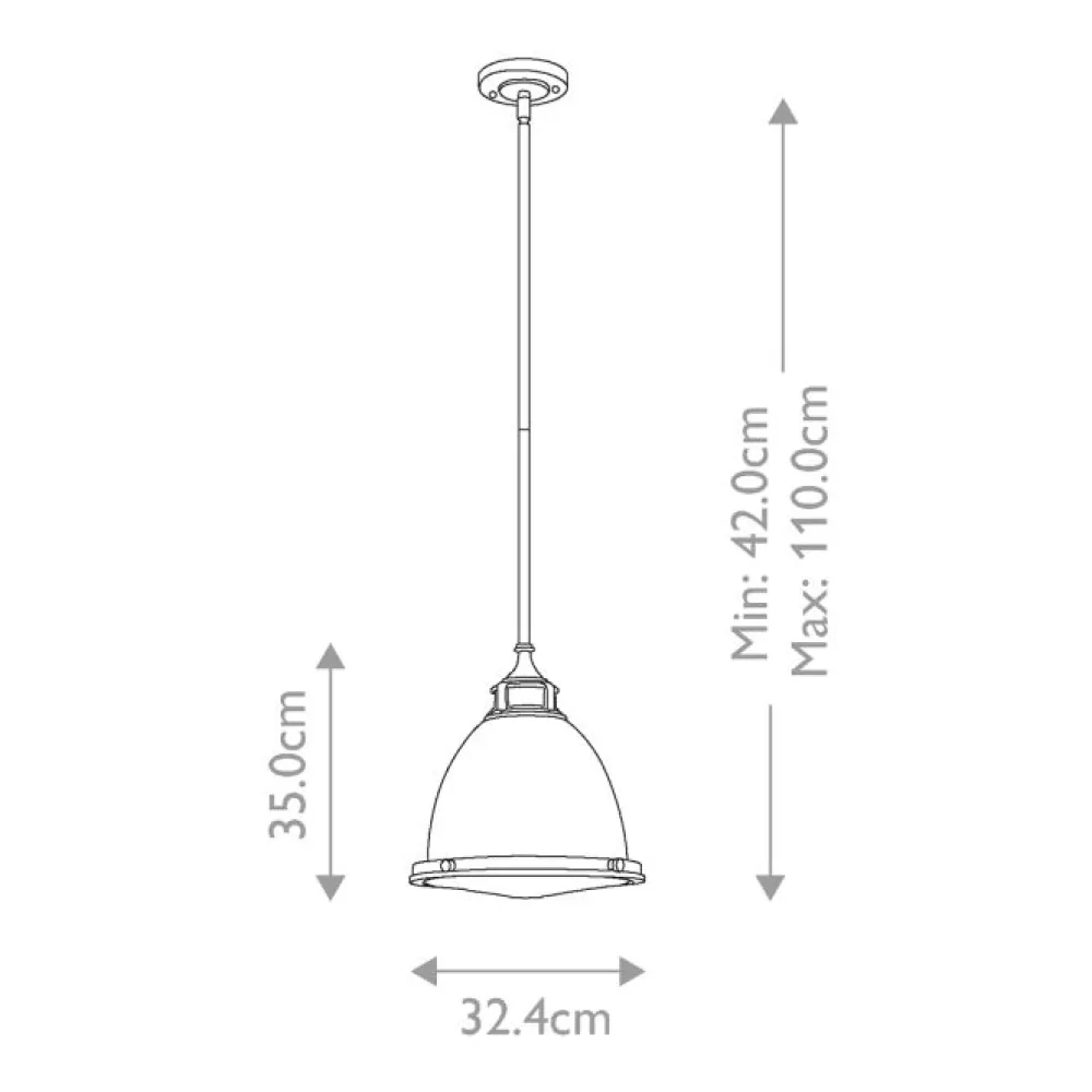 Discount Elstead Lighting Amelia Ø32 taklampa