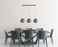 Searchlight Amsterdam 146cm taklampa Svart