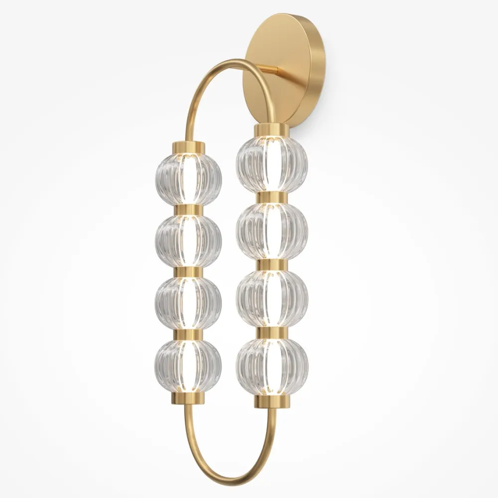 Maytoni Amulet 60cm vägglampa Guld