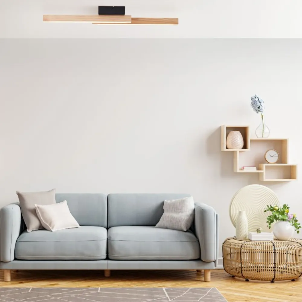 Outlet Brilliant Arion 62cm plafond Trä