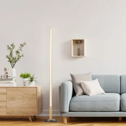 New Brilliant Arion golvlampa Trä