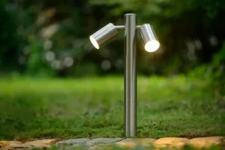 Sale Lucide Arne-Led 50cm pollare Satin krom