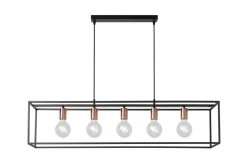 Hot Lucide Arthur 100cm taklampa Svart