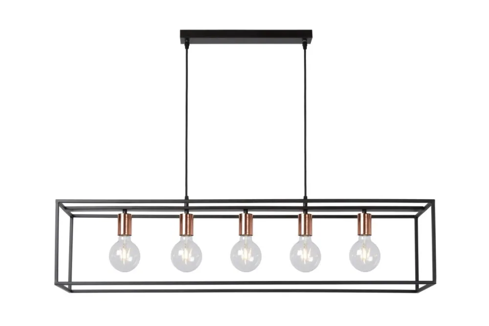 Hot Lucide Arthur 100cm taklampa Svart