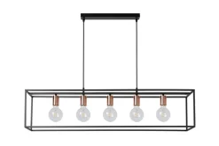 Hot Lucide Arthur 100cm taklampa Svart