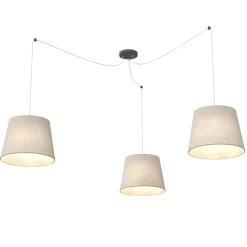 New Emibig Lighting Ascot 3xØ38 taklampa Beige