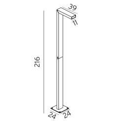 Online Norlys Asker 215cm stolpe