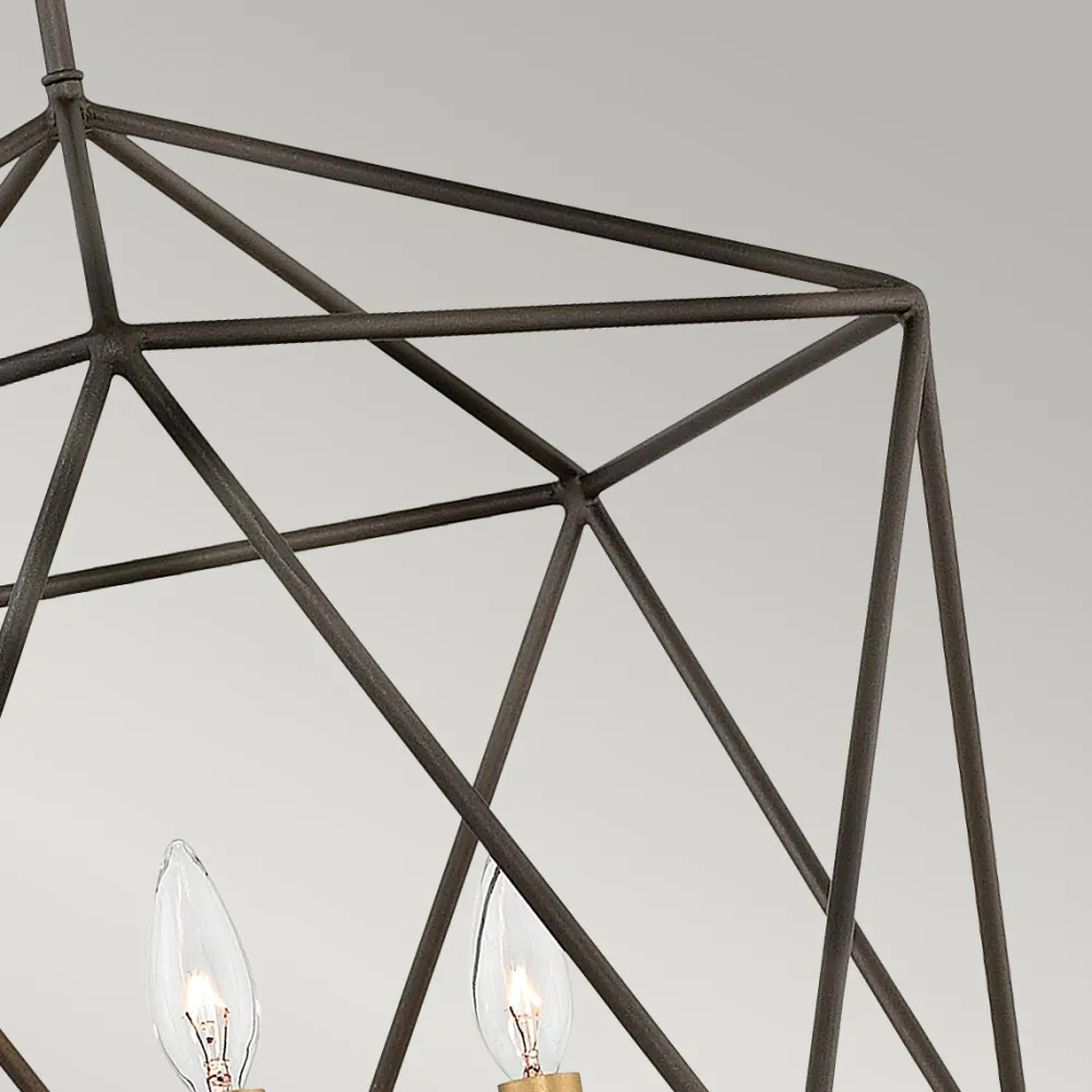 Hot Elstead Lighting Astrid Ø50 taklampa Matt brons
