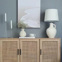 Aneta Lighting Athena 58cm bordslampa Naturvit