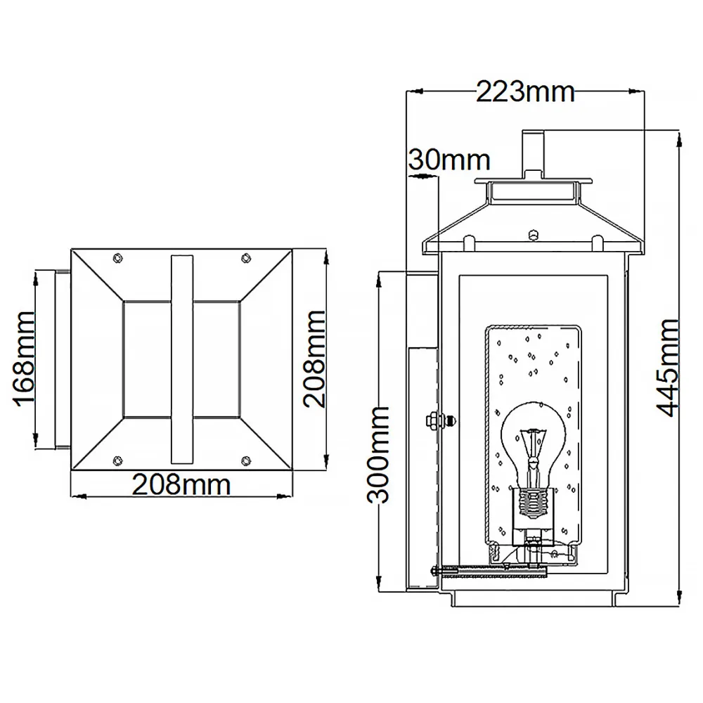 Discount Elstead Lighting Atwater 45cm utelampa