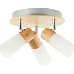 Outlet Brilliant Babsan 3 spotlight Trä