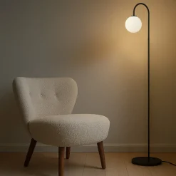 Outlet Herstal Ballon golvlampa Svart