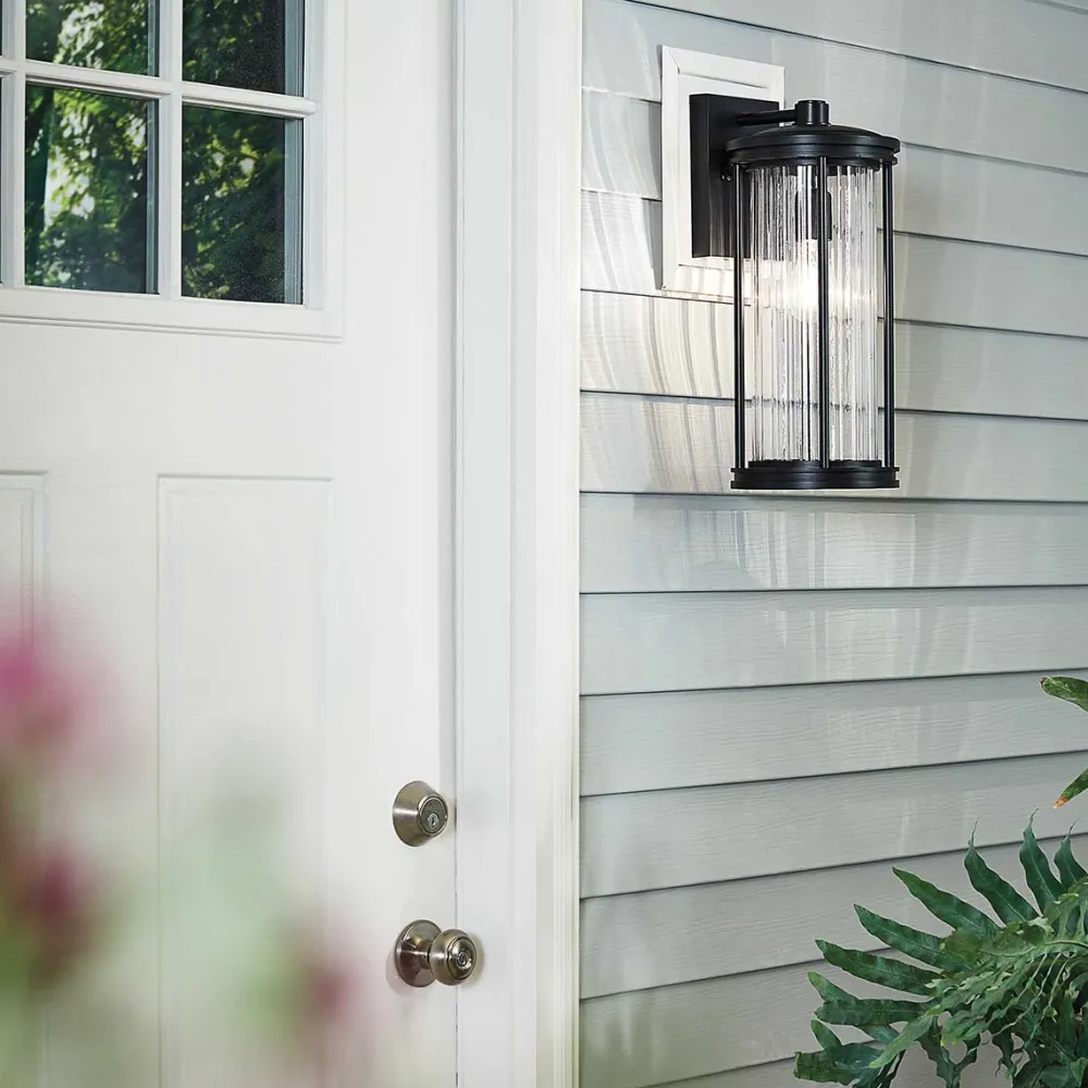 New Elstead Lighting Barras utelampa Svart