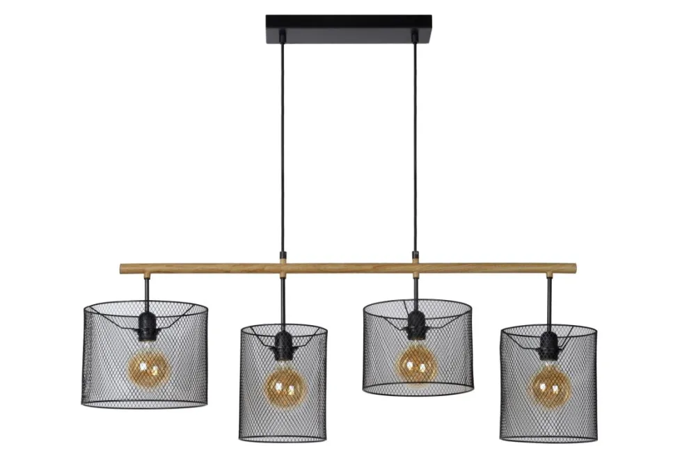 Discount Lucide Baskett 107cm taklampa Svart