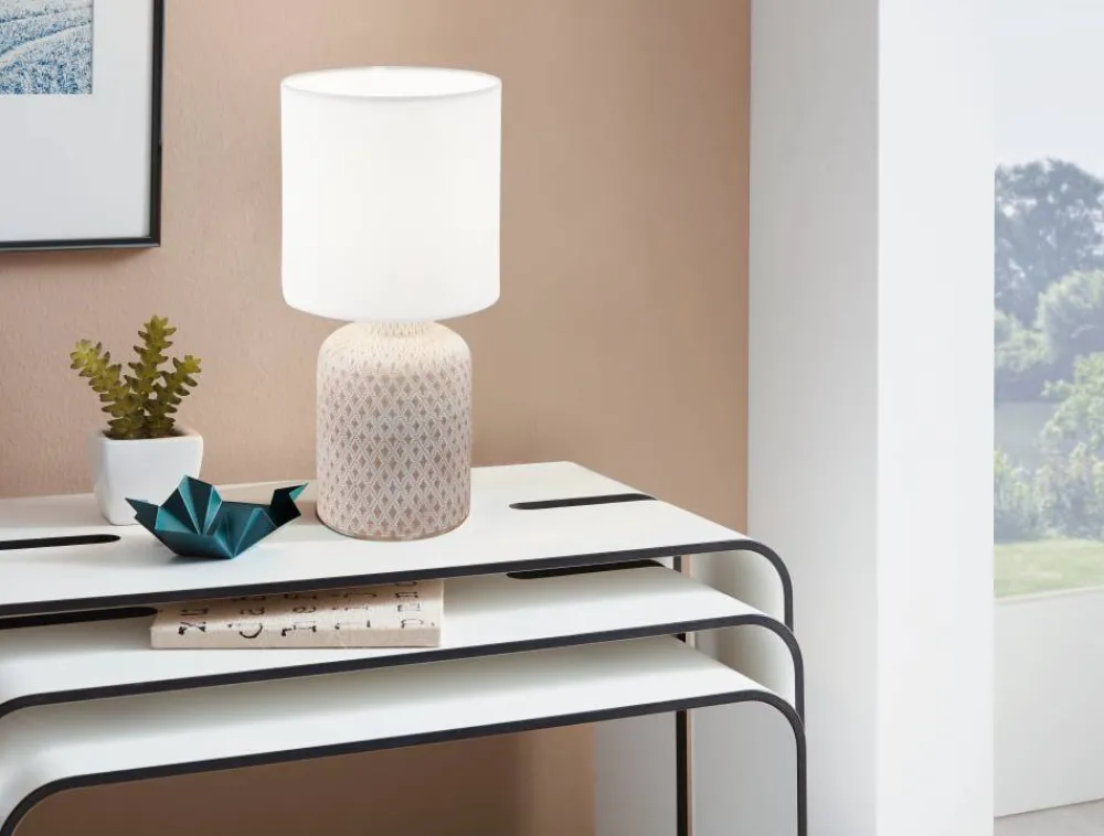 Sale Eglo Bellariva 32cm bordslampa Krämvit