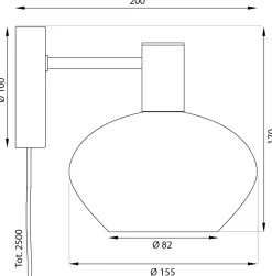 Discount Aneta Lighting Bell Ø15 vägglampa