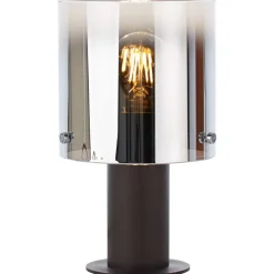 Discount Brilliant Beth 26cm bordslampa Rökfärgad