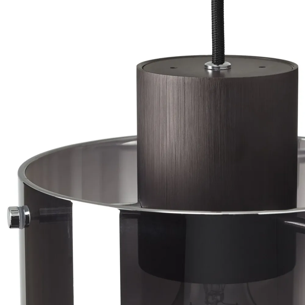 Brilliant Beth 90cm taklampa Rökfärgad