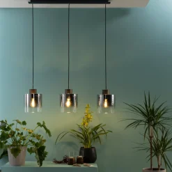 Brilliant Beth 90cm taklampa Rökfärgad
