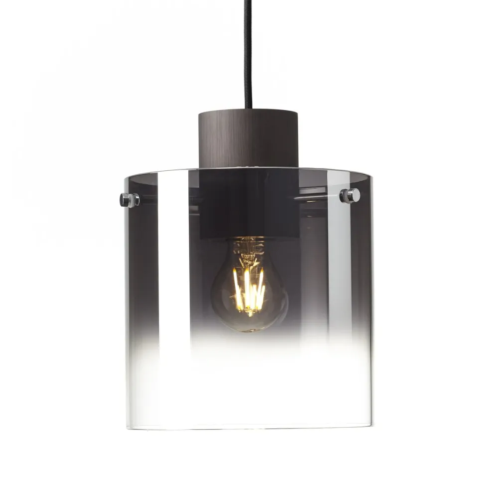 Brilliant Beth 90cm taklampa Rökfärgad
