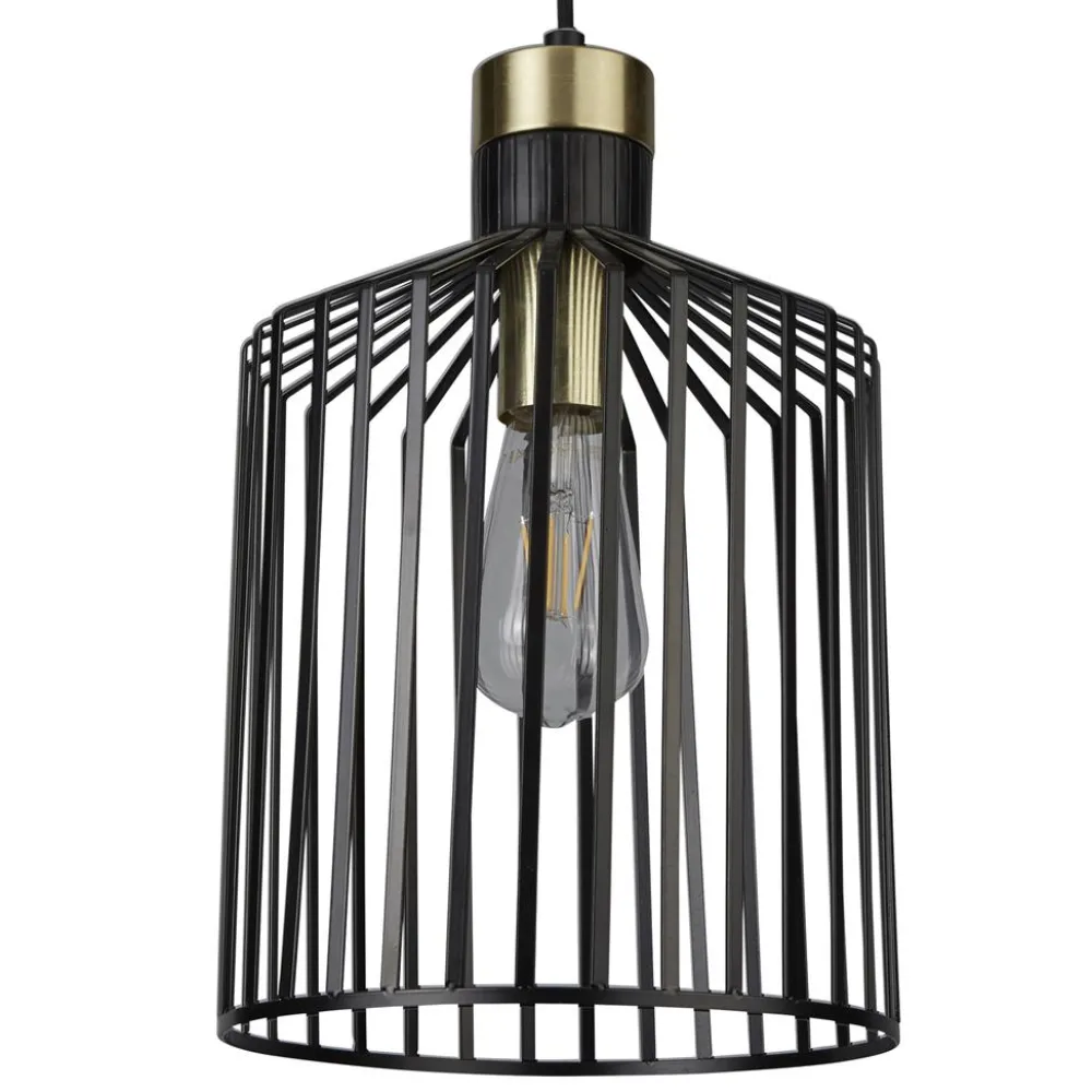 New Searchlight Bird Cage Ø22 taklampa Svart