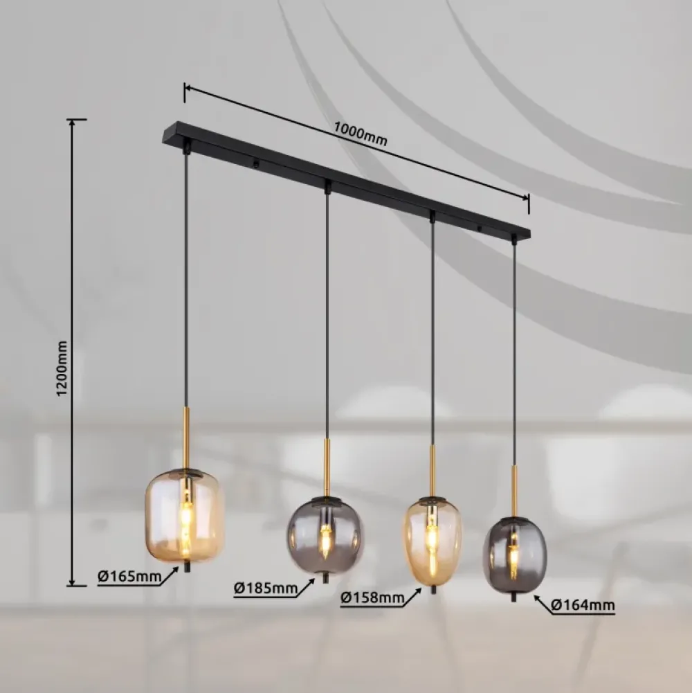 New Globo Lighting Blacky 110cm taklampa
