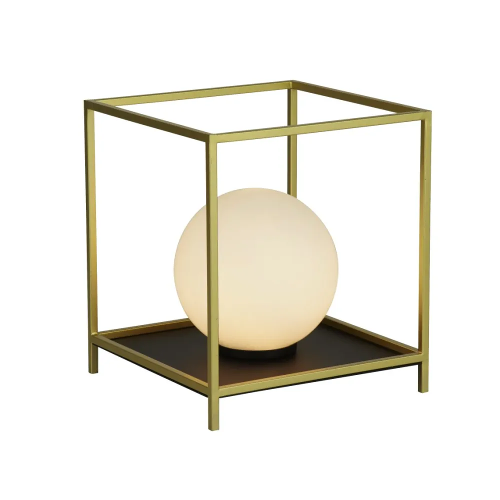 Discount Searchlight Block 20cm bordslampa Guld
