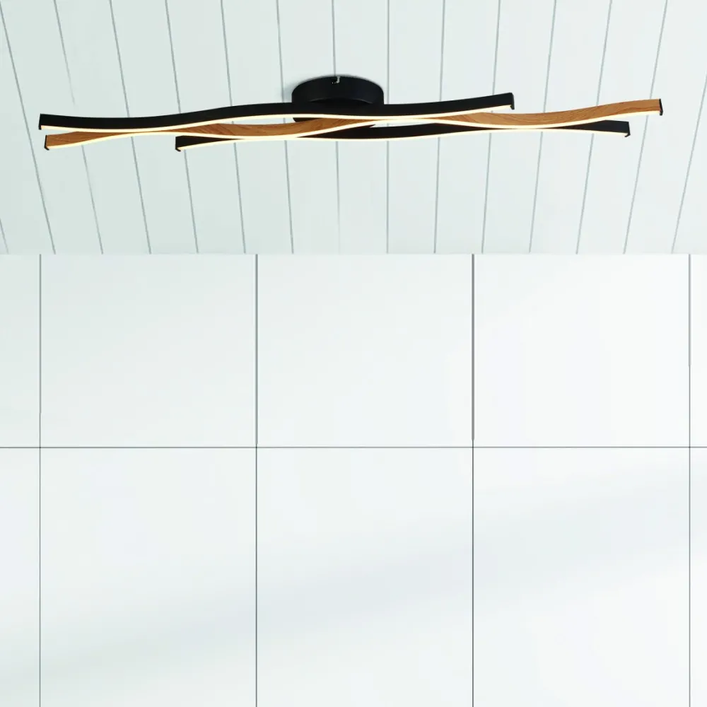 Sale Searchlight Bloom 108cm plafond Svart