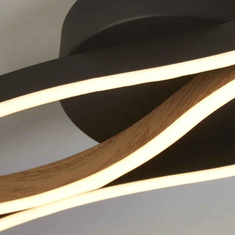Sale Searchlight Bloom 108cm plafond Svart
