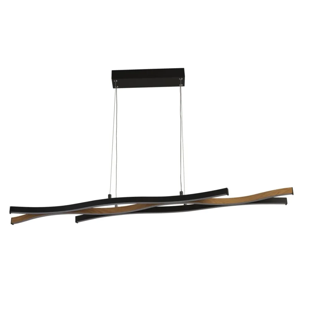 Outlet Searchlight Bloom 108cm taklampa Svart